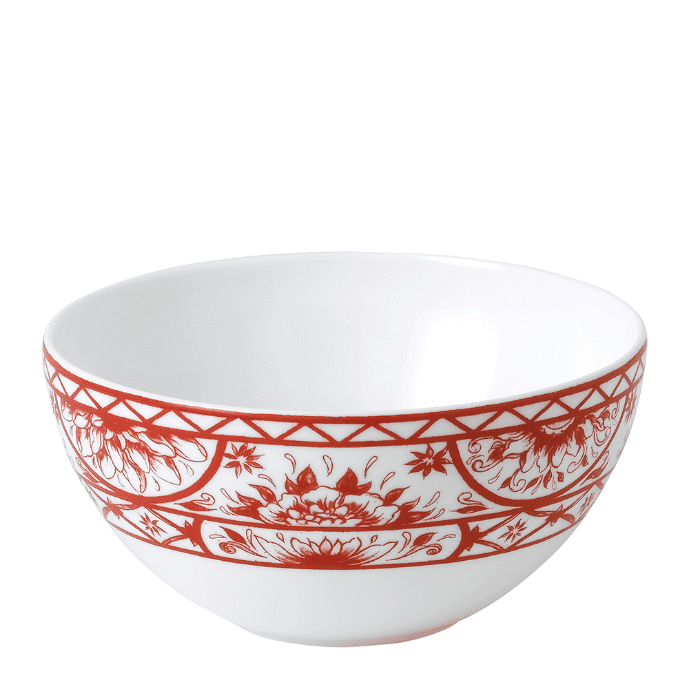 Royal Crown Derby Victorias Garden Red Bowl (14.5cm) – official product image