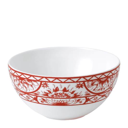 Royal Crown Derby Victorias Garden Red Bowl (14.5cm) – official product image