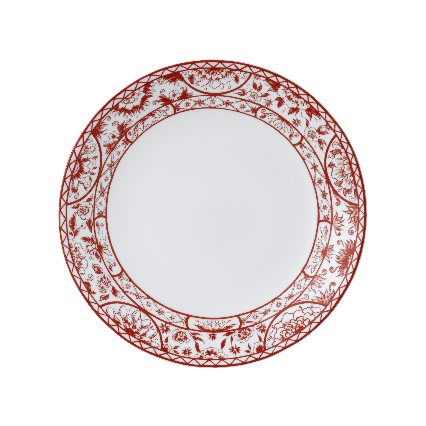 Royal Crown Derby Victorias Garden Red Dinner Plate (27cm) – official product image