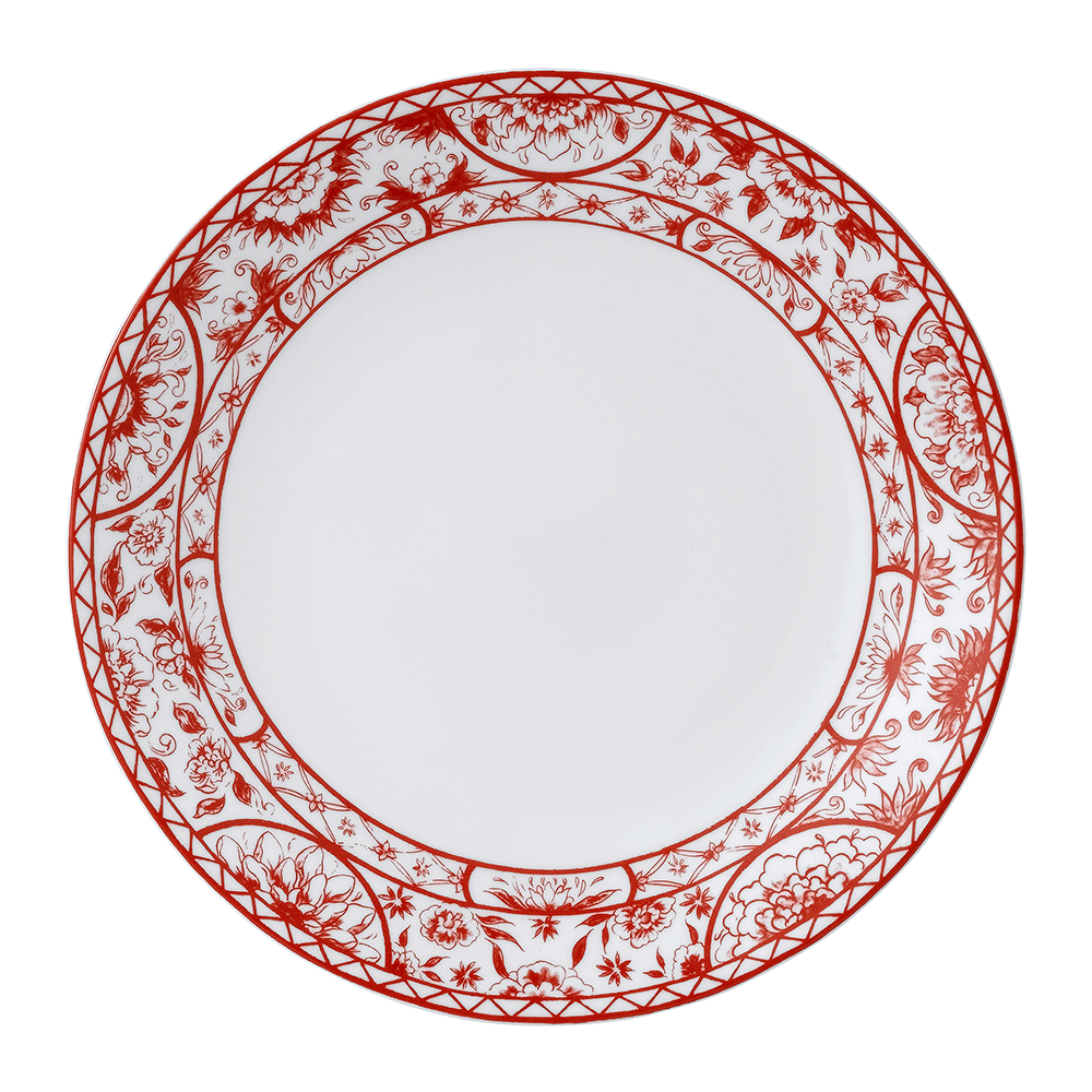 Royal Crown Derby Victorias Garden Red Dinner Plate (27cm) – official product image