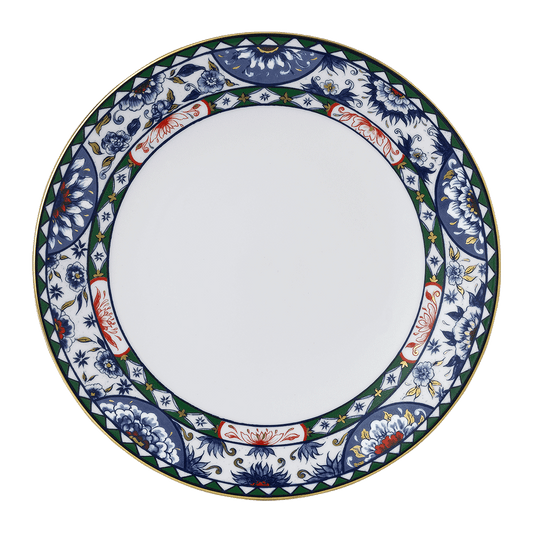 Royal Crown Derby Victorias Garden Blue, Green and Red Dinner Plate (27cm) – official product image