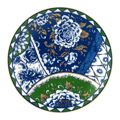 Royal Crown Derby Victorias Garden Blue and Green Side Plate (16cm) – official product image