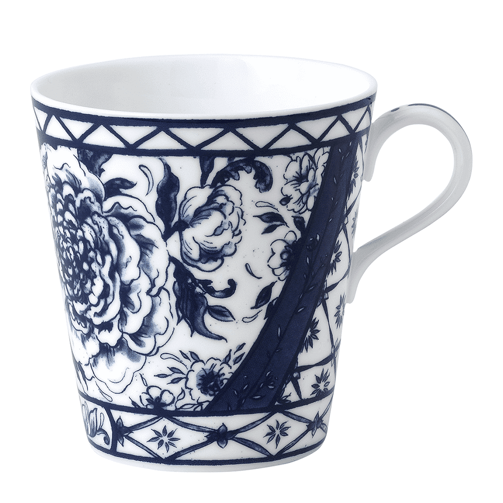 Royal Crown Derby Victorias Garden Blue Mug (300ml) – official product image