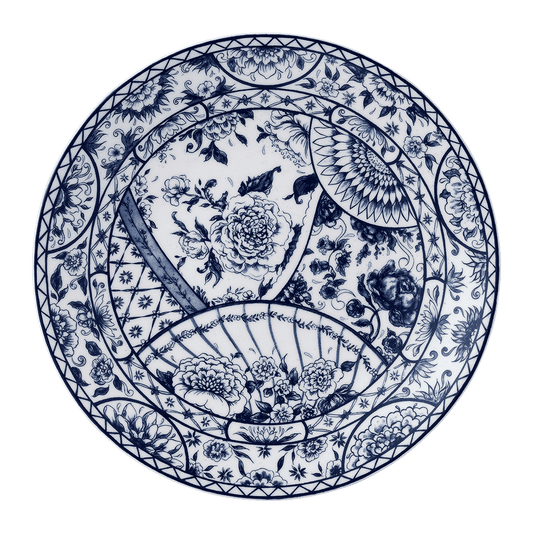 Royal Crown Derby Victorias Garden Blue Dinner Plate (27cm) – official product image