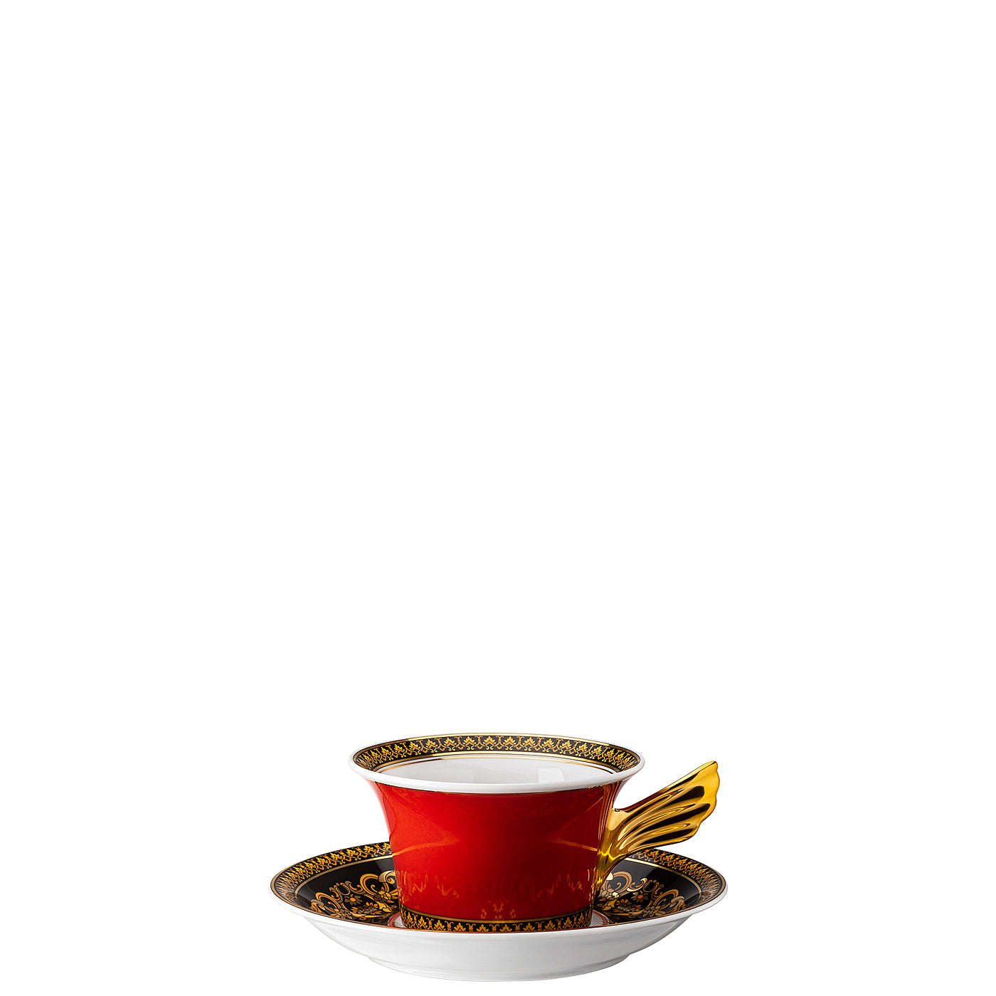 Versace Ikarus Medusa Red Teacup & Saucer