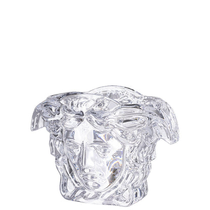 Versace Medusa Grande Clear Crystal Vase – 19 cm