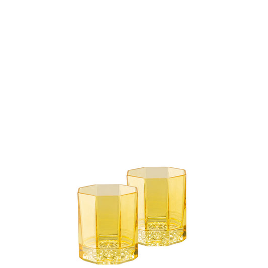 Versace Medusa Lumiere Amber Whisky Tumblers (Set of 2)