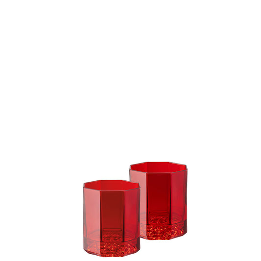 Versace Medusa Lumiere Red Whisky tumblers (Set of 2)