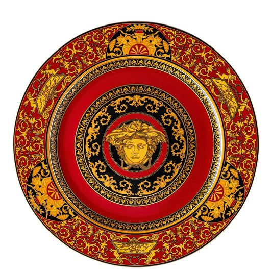Versace Medusa Red Service Plate – 30 cm