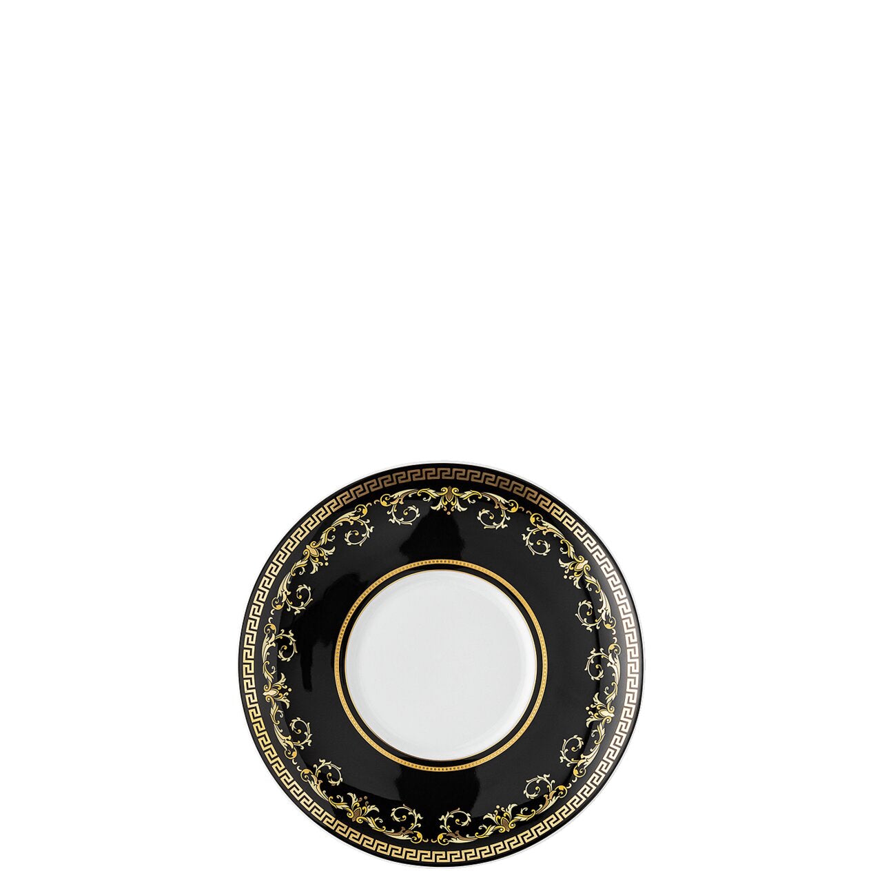 Versace Virtus Gala Black Coffee Cup & Saucer (Cup & Saucer 4 Tall Style)