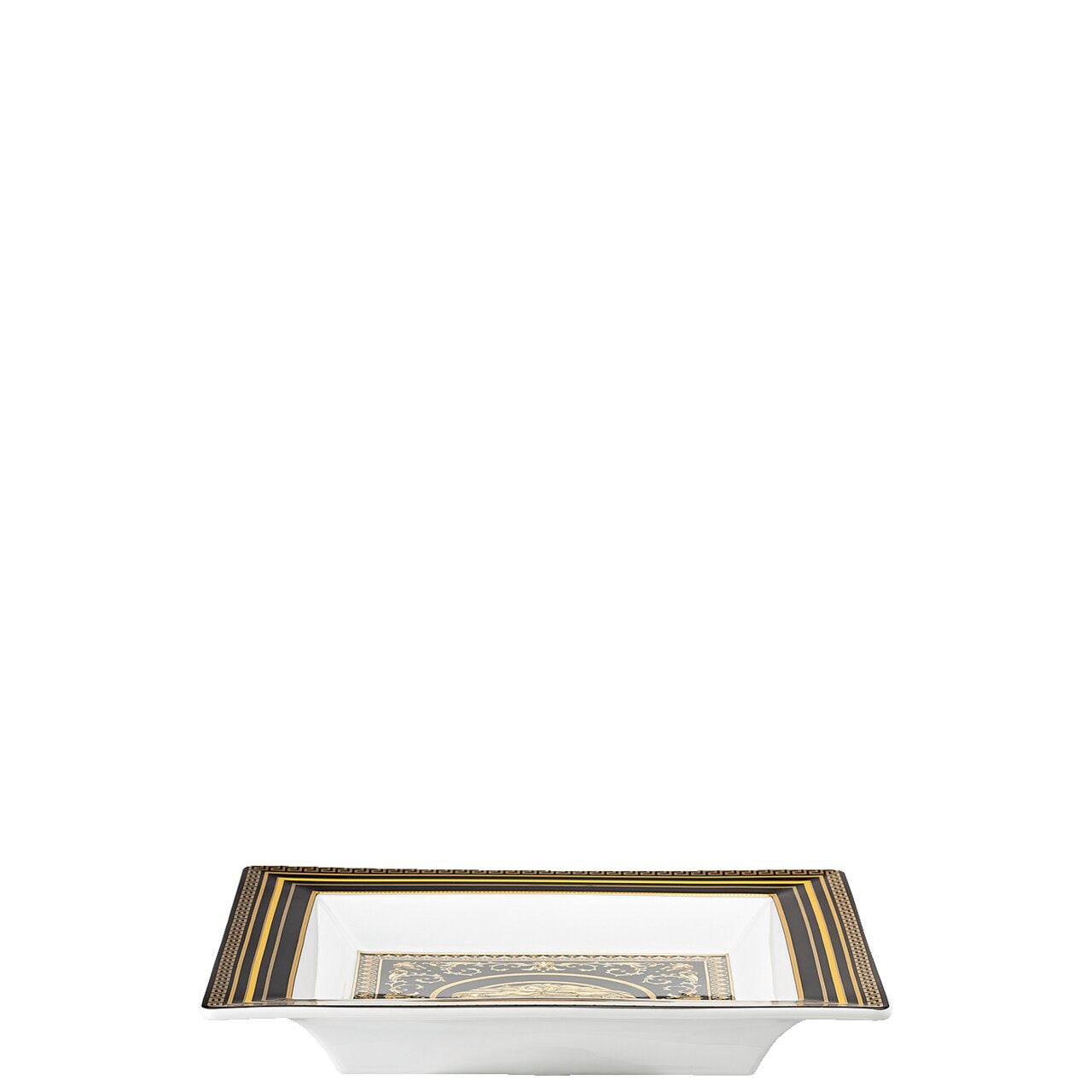Versace Virtus Gala Black Decorative Square Dish – 22 cm
