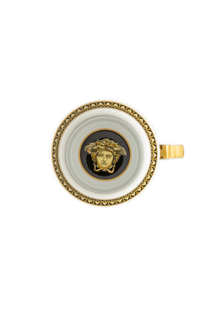 Versace Virtus Gala Black Mug with Lid – 30 Years Anniversary Collection