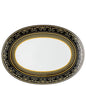 Versace Virtus Gala Black Oval Platter – 38 cm