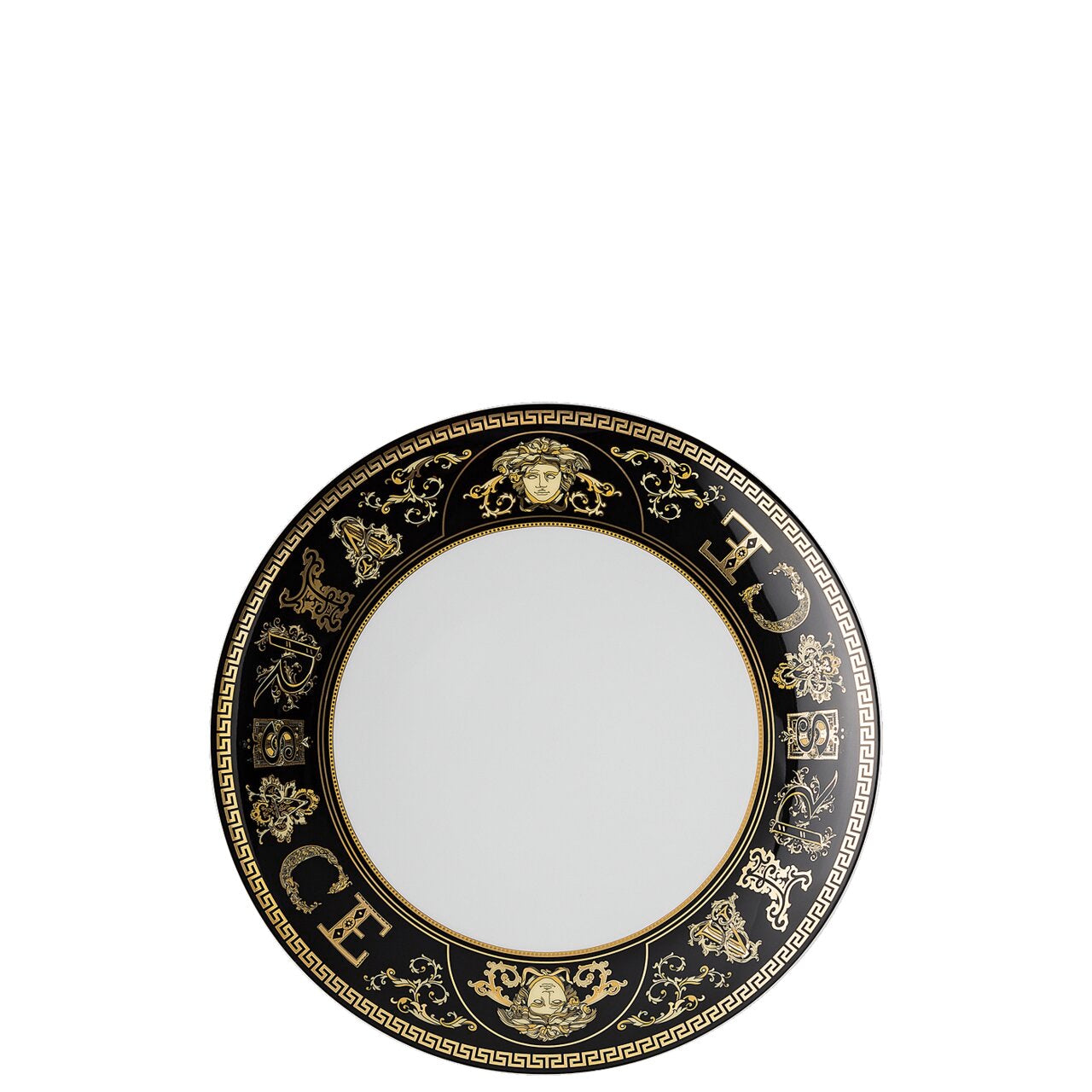 Versace Virtus Gala Black Plate – 21 cm