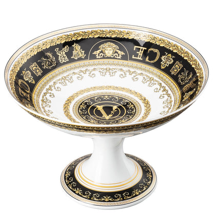 Versace Virtus Gala White Bowl with Foot – 35 cm