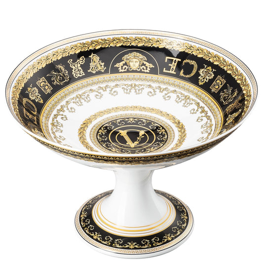 Versace Virtus Gala White Bowl with Foot – 35 cm