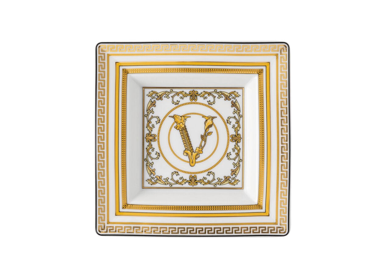 Versace Virtus Gala White Dish – 14 cm