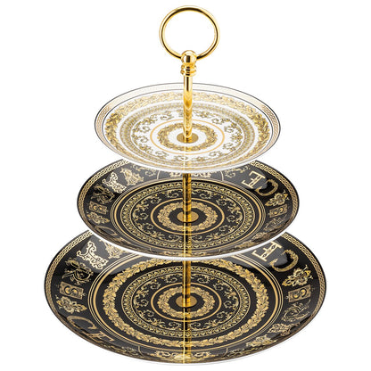 Versace Virtus Gala White Etagere – 3-Tier Cake Stand