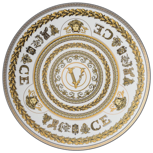 Versace Virtus Gala White Service Plate – 33 cm