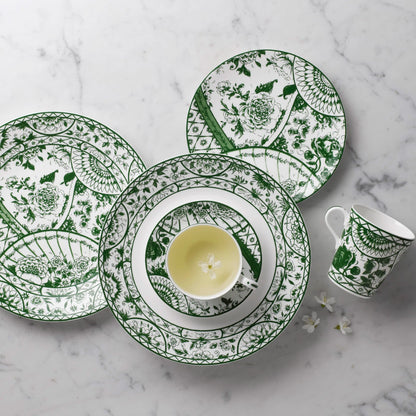 Royal Crown Derby Victorias Garden Green Cream Jug (300ml) – alternate official product image