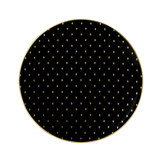 Royal Crown Derby W1 Black Salad Plate (21cm) – official product image