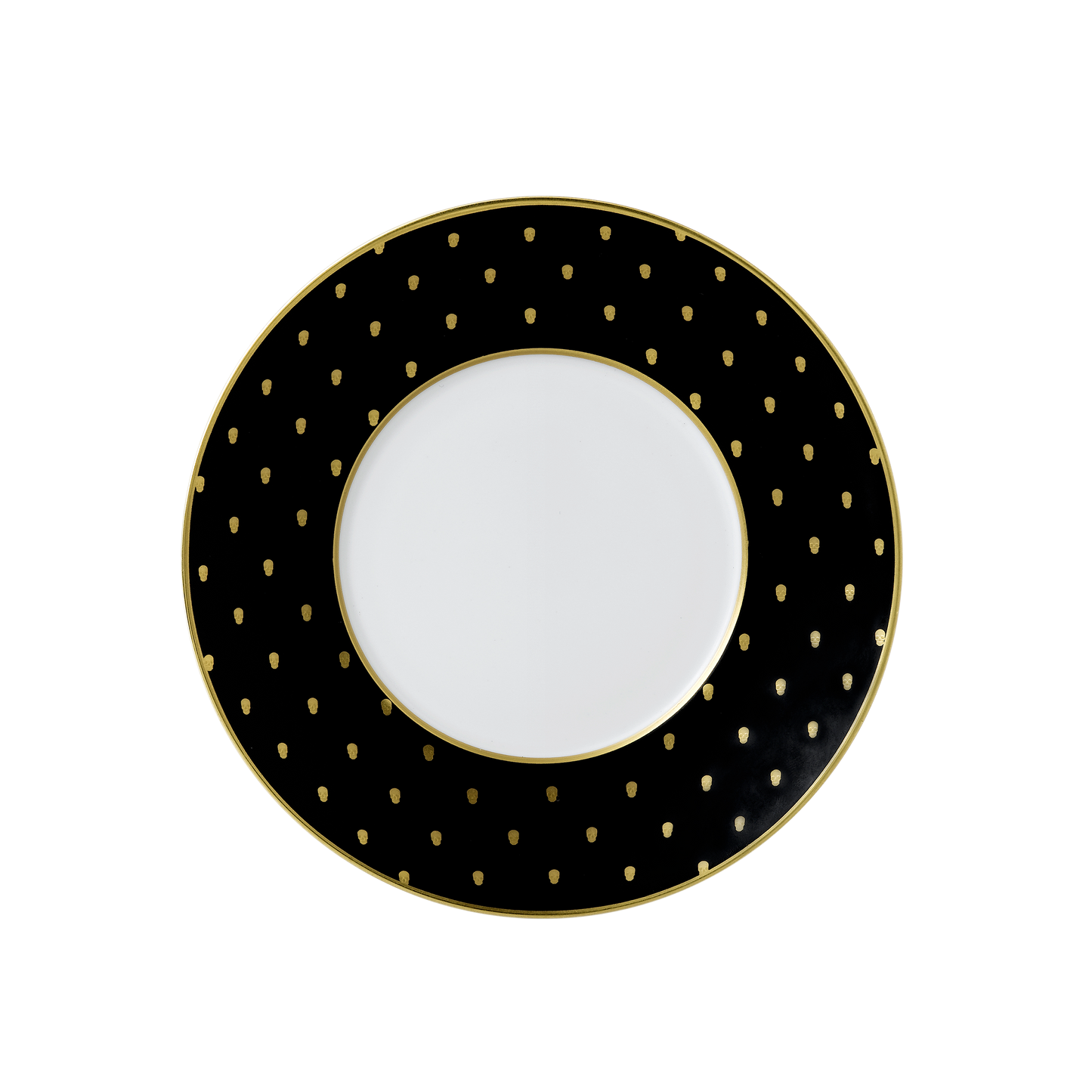 Royal Crown Derby W1 Black Tea Saucer (15cm) – official product image