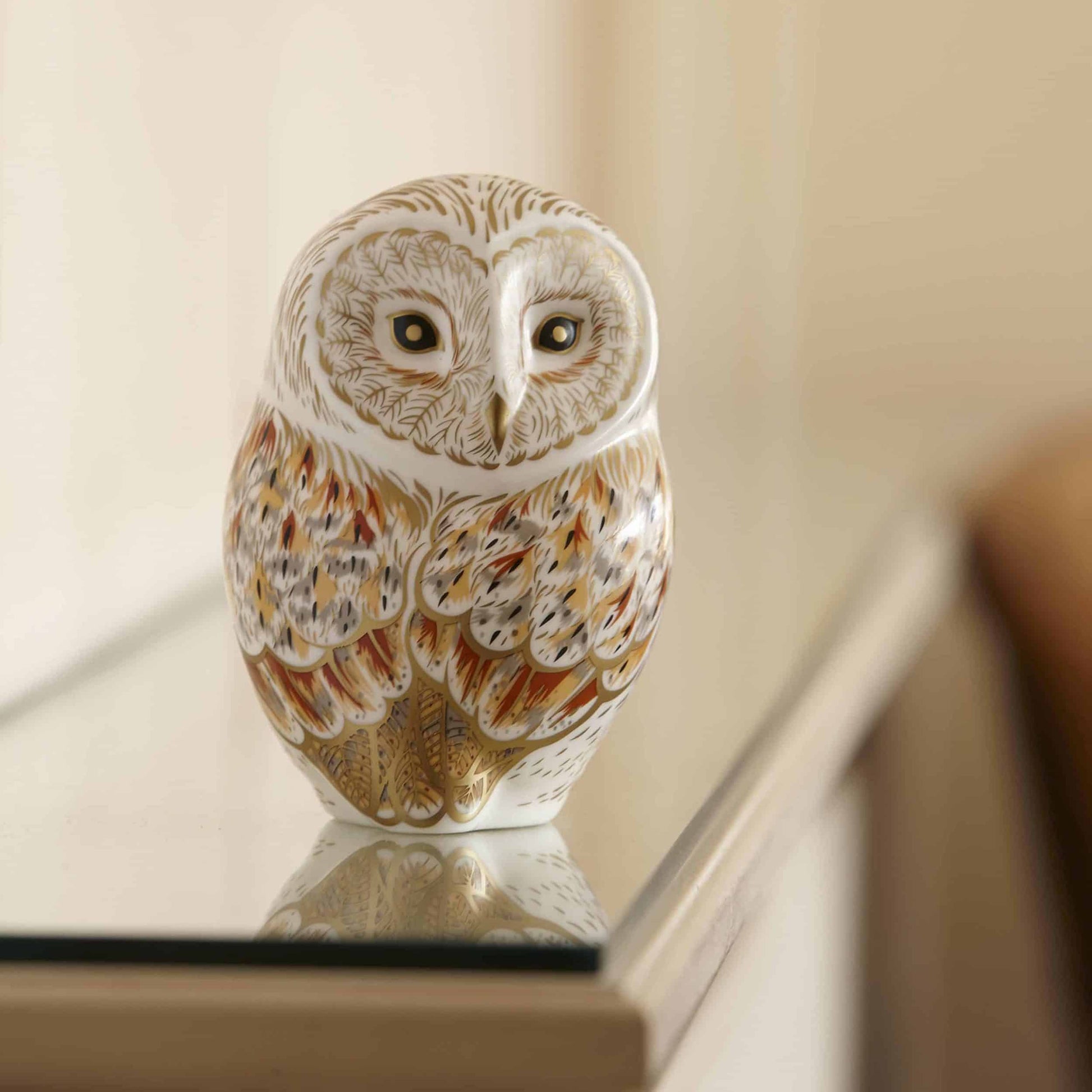 Royal Crown Derby Winter Owl – official product image