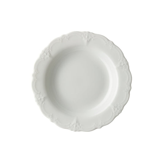 Hutschenreuther Baronesse White deep rim plate 24 cm – top view