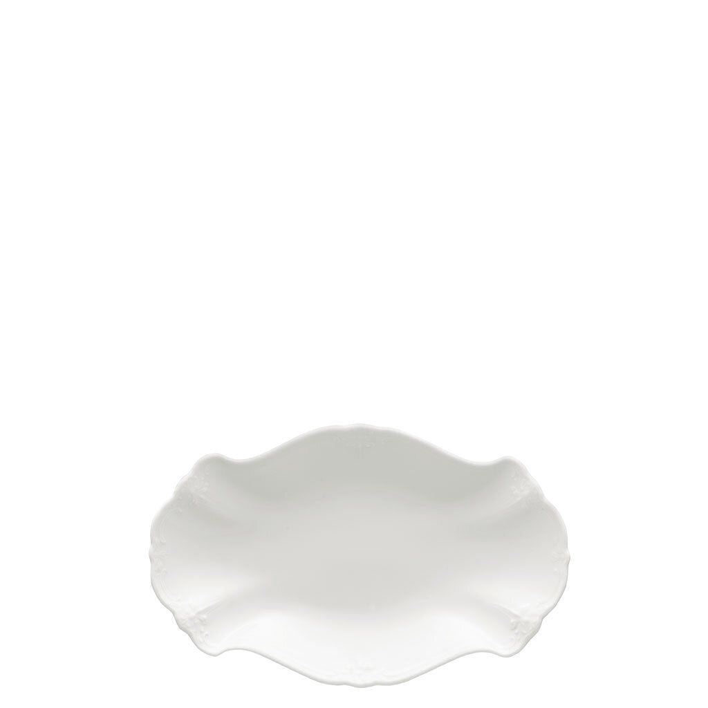 Hutschenreuther Baronesse White pickle dish 26 cm – top view