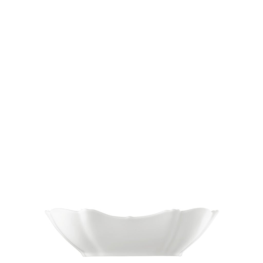 Hutschenreuther Baronesse White rectangular bowl 23 cm – profile view