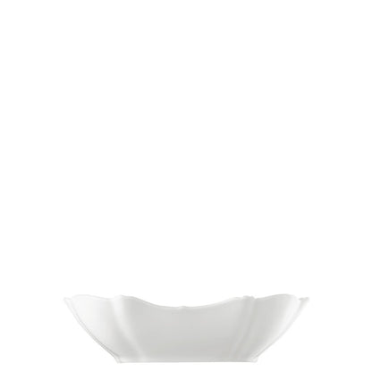 Hutschenreuther Baronesse White rectangular bowl 23 cm – profile view