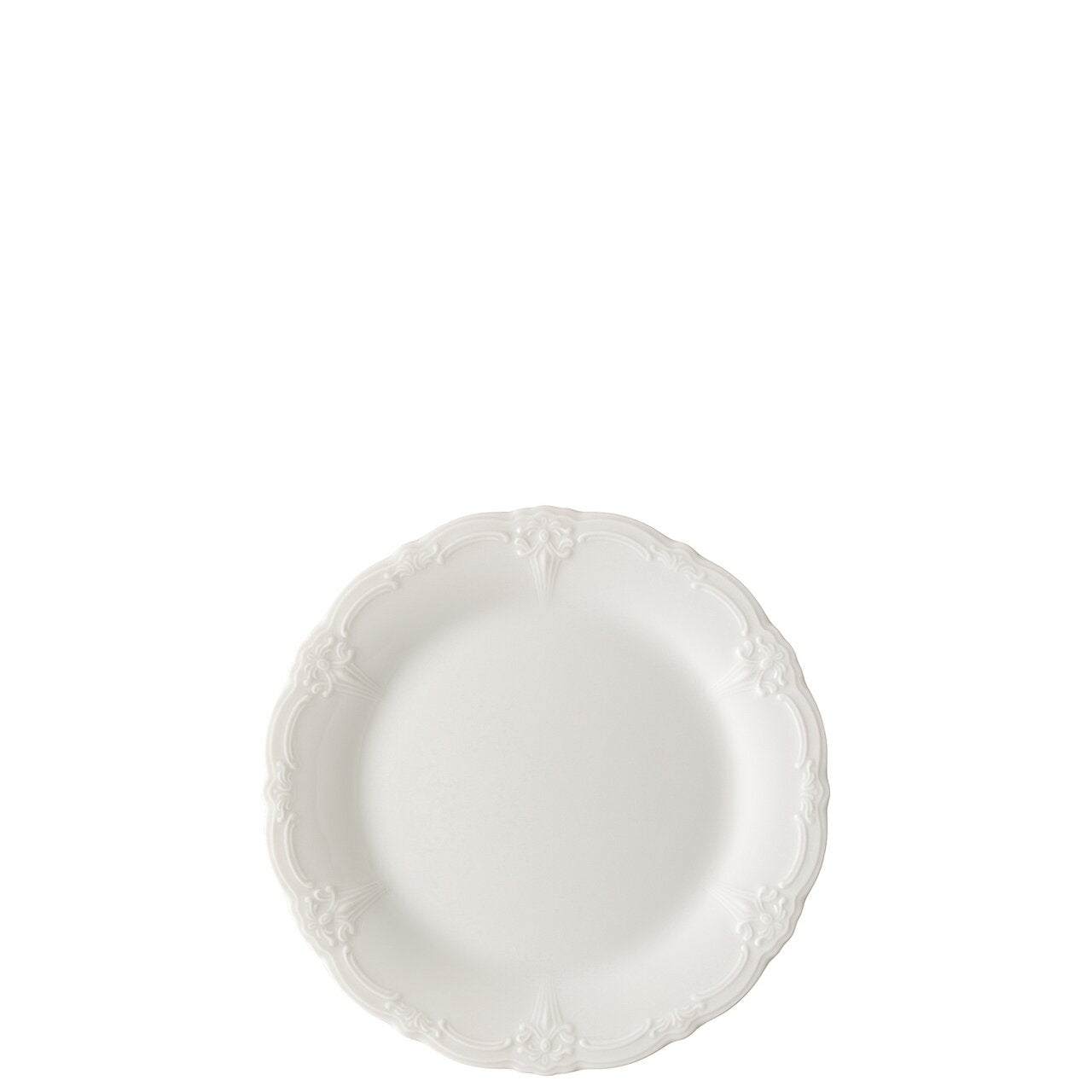 Hutschenreuther Baronesse White rim plate 17 cm – top view
