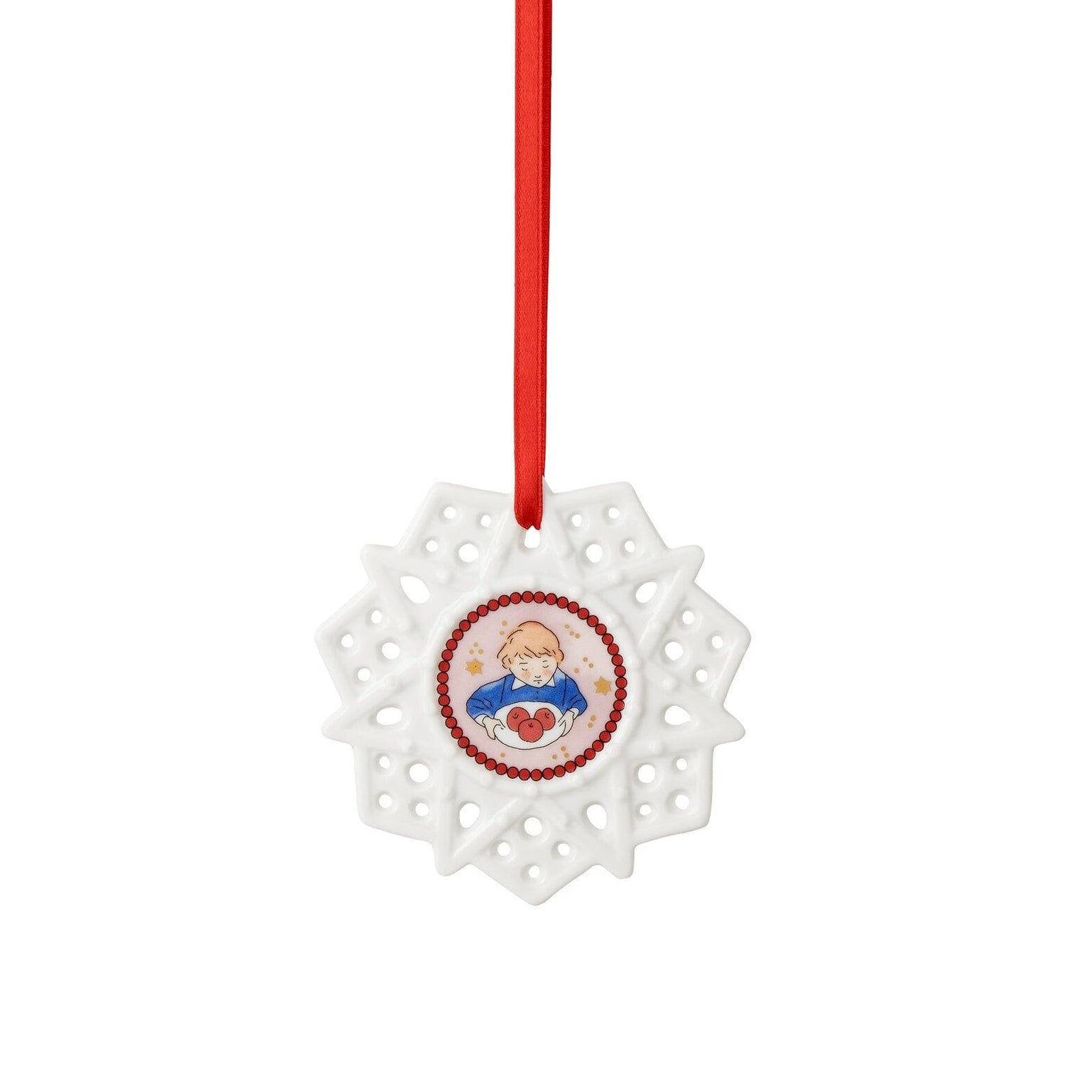 Hutschenreuther Collector's Collection 26 Junge mit Äpfeln Star ornament – official product image