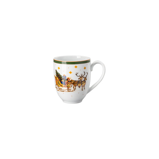 Hutschenreuther Happy Wintertime Green Mug with handle – official product image