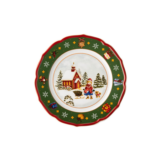Hutschenreuther Happy Wintertime Green Plate 22 cm – official product image