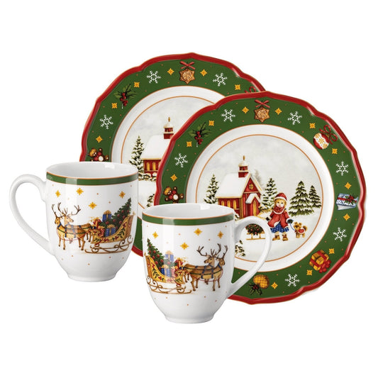 Hutschenreuther Happy Wintertime Green Set 4 Pcs. – official product image