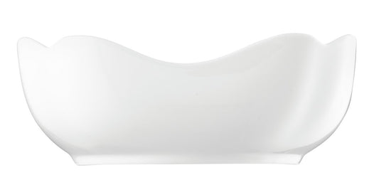 Hutschenreuther Maria Theresia White Bowl angular 18 cm – front view