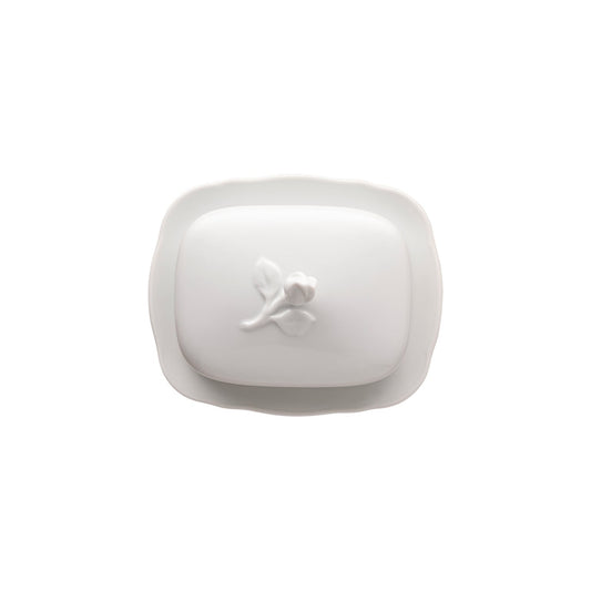 Hutschenreuther Maria Theresia White Butterdish – alternate official product image