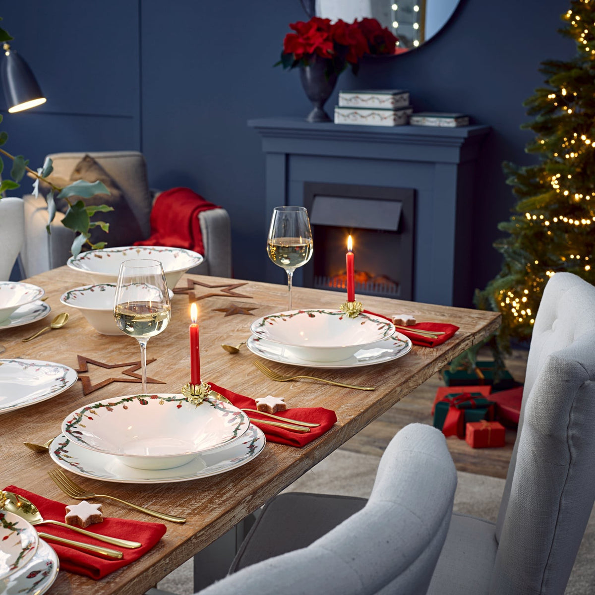 Hutschenreuther Nora Christmas Plate 24 cm deep – alternate official product image