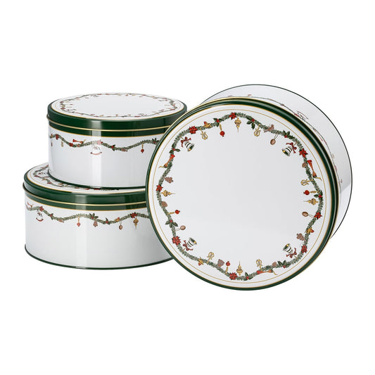Hutschenreuther Nora Christmas Set 3 biscuit tins – official product image
