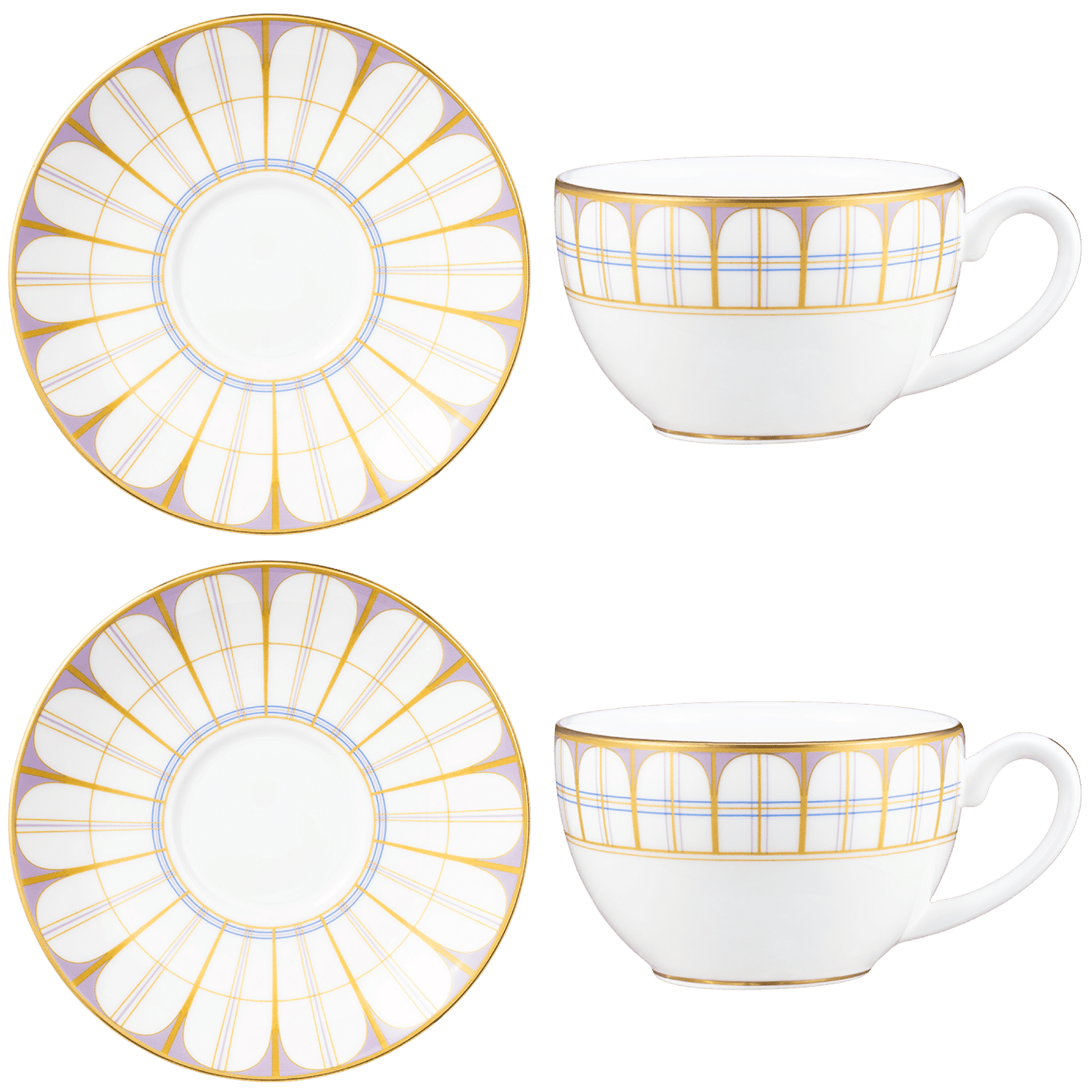 Royal Crown Derby Little Venice Cake Company Teacups and Saucers (boxed) – official product image