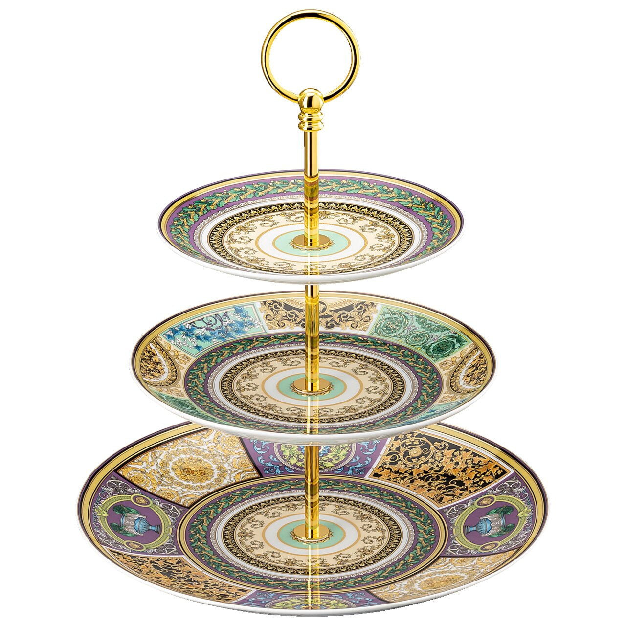 Versace Barocco Mosaic Etagere 3 tiers – alternate view