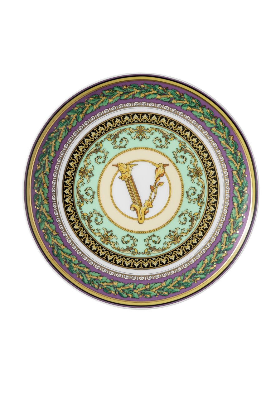 Versace Barocco Mosaic Plate 17 cm – top view