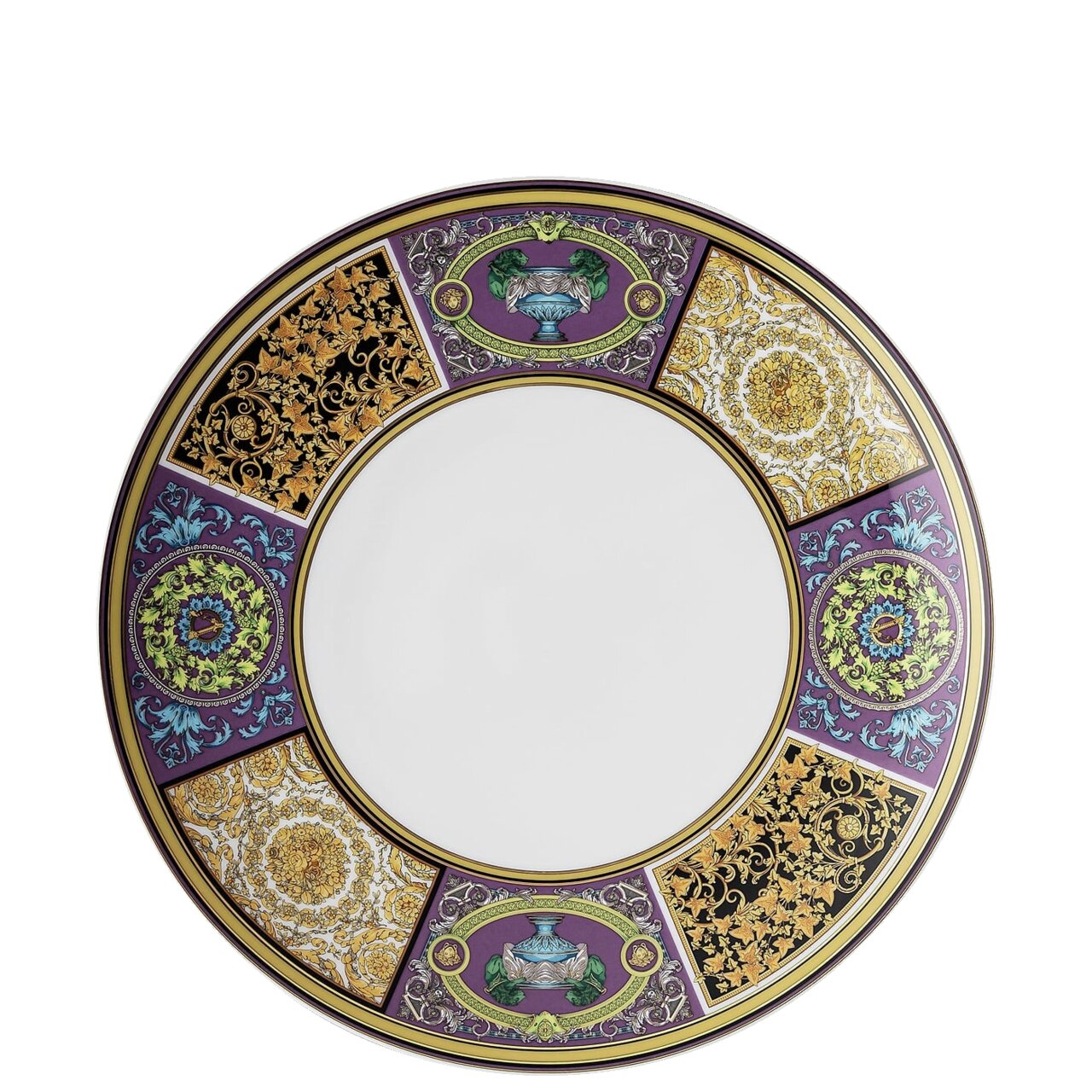 Versace Barocco Mosaic Plate 28 cm – top view