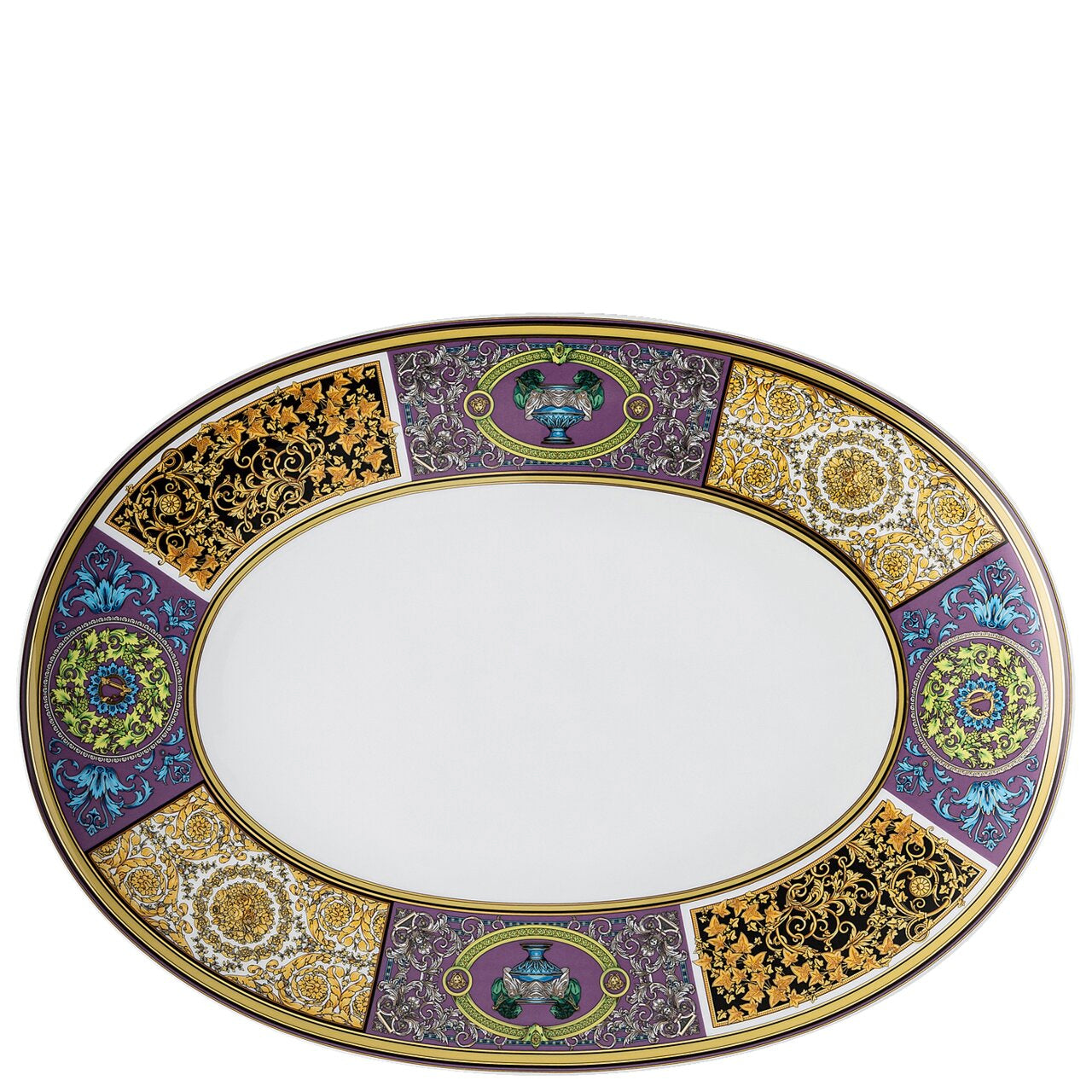 Versace Barocco Mosaic Platter 38 cm – front view