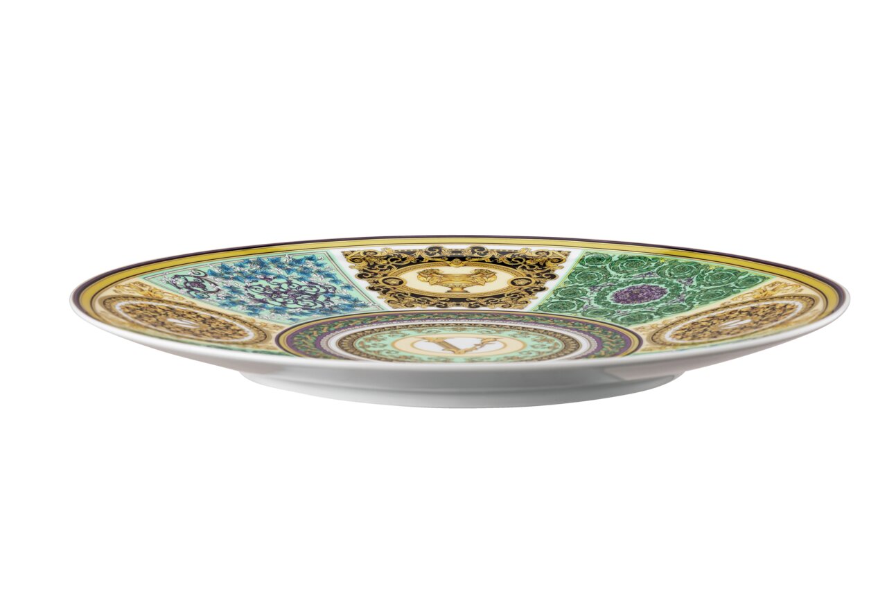 Versace Barocco Mosaic Service Plate 33 cm – side view