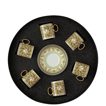 Versace Barocco Mosaic Set 6 espresso c&s – front view