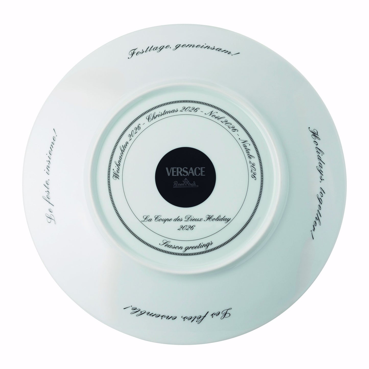 Versace Coupe Dieux Holiday 2026 Christmas Plate – Rosenthal meets Versace