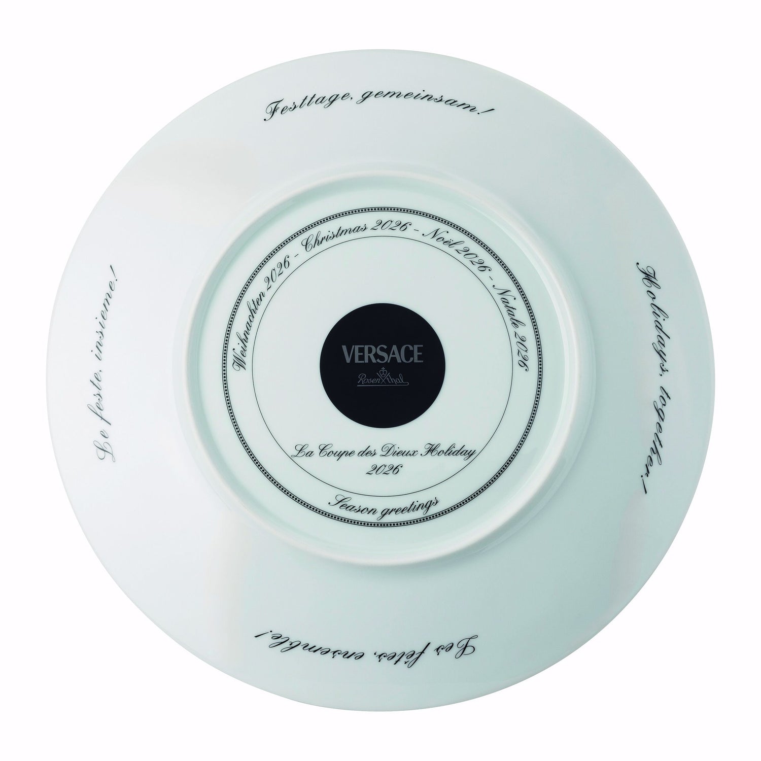 Versace Coupe Dieux Holiday 2026 Christmas Plate – Rosenthal meets Versace