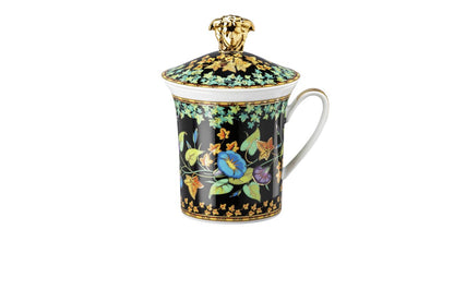 Versace Versace Gold Ivy 30 Years Anniversary lidded mug front view